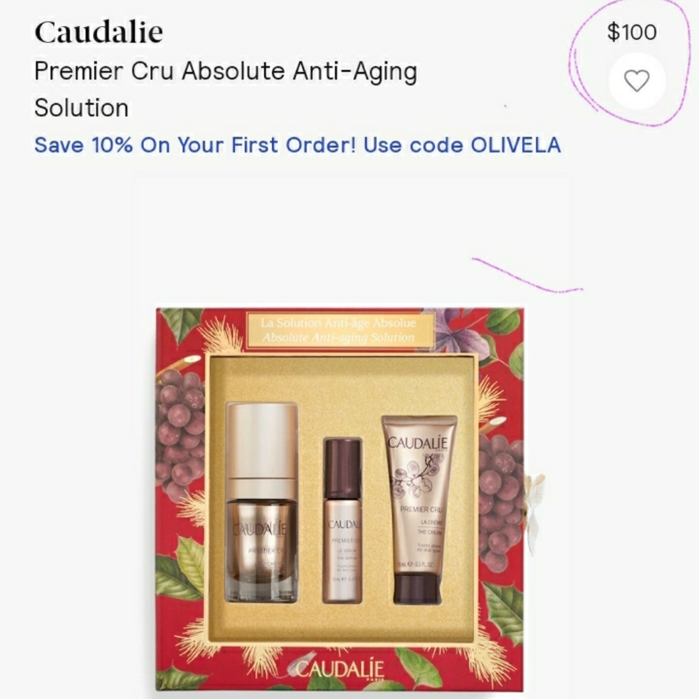 Caudalie Anti Aging set worth $168